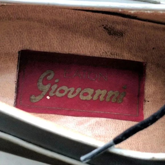 Vintage 1970s Oxford Leather Grey Men Shoes Lace Up Gray Size 8.5 D - Picture 4 of 7